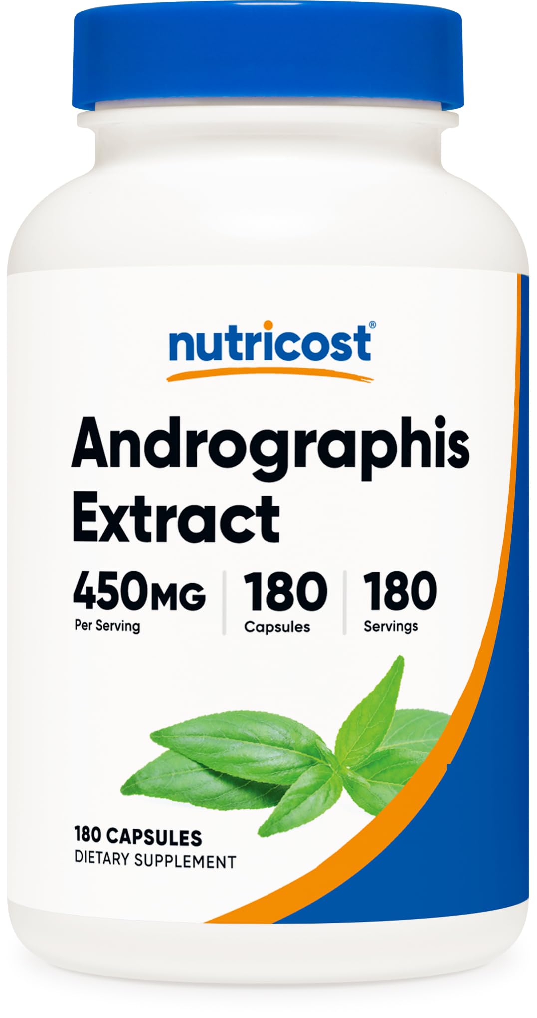 Suplemento Nutricost: Extracto De Andrographis, 450 Mg, 180 Cápsulas - Venta Internacional.