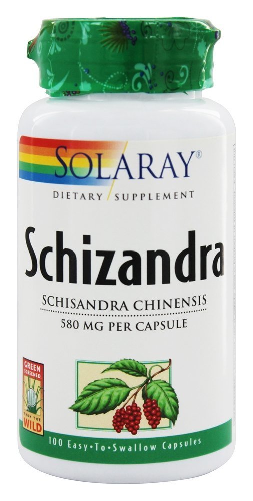 Suplemento Solaray Schizandra 580 Mg 100 Cápsulas Vegetales - Venta Internacional.