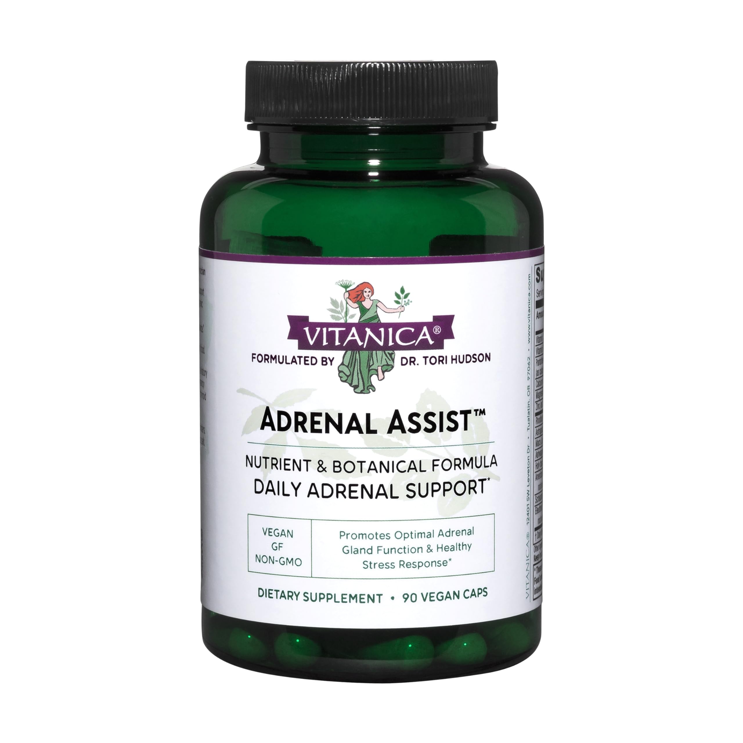 Suplemento Vitanica Adrenal Assist Adrenal Support 90 Cápsulas - Venta Internacional.
