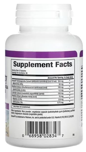 Foto 4 pulgar | Complemente La Serenidad Suprarrenal Stress-relax  De Los Factores Naturales - Venta Internacional.