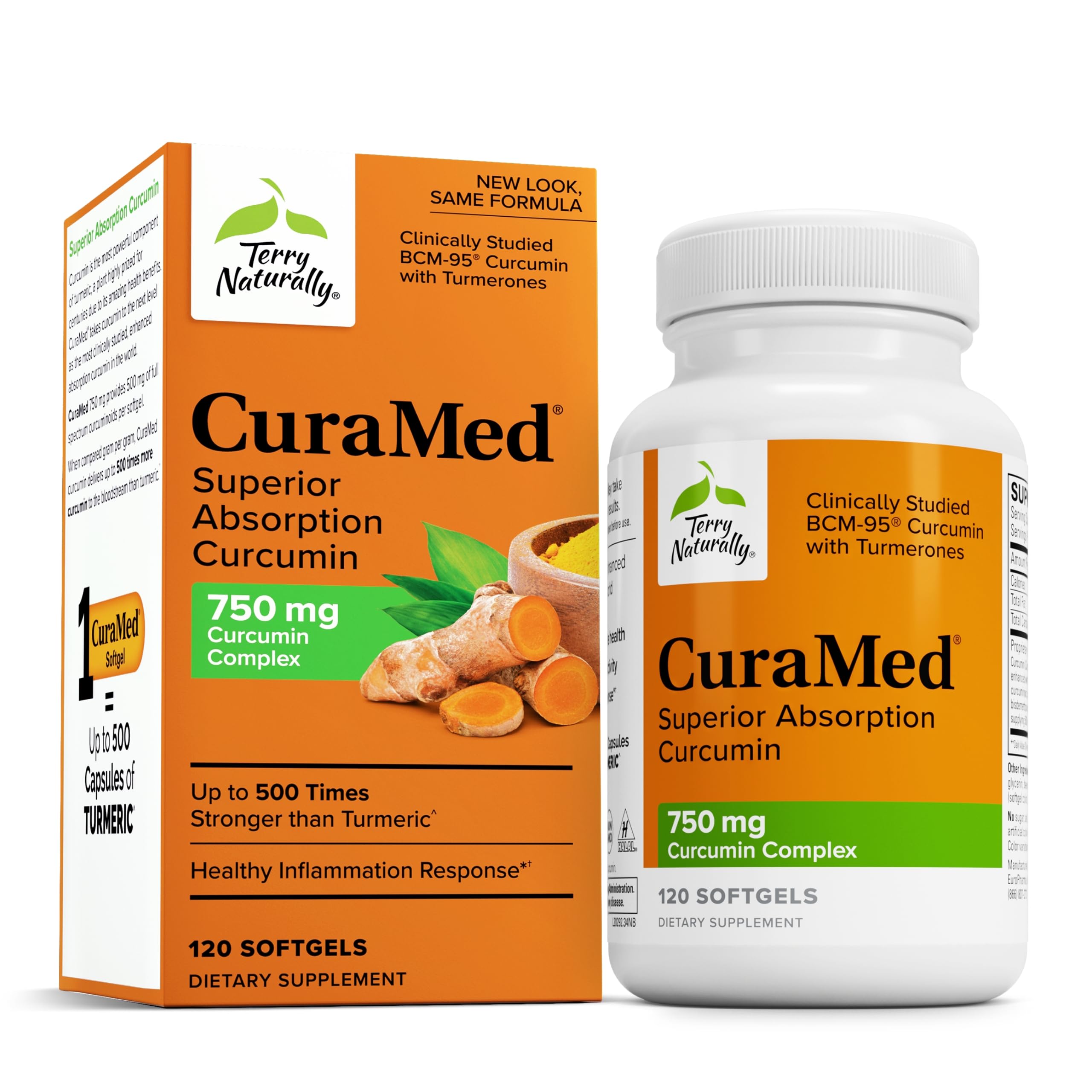 Foto 2 pulgar | Suplemento Terry Naturally Curamed 750 Mg Brain & Heart 120 Cápsulas Blandas - Venta Internacional.