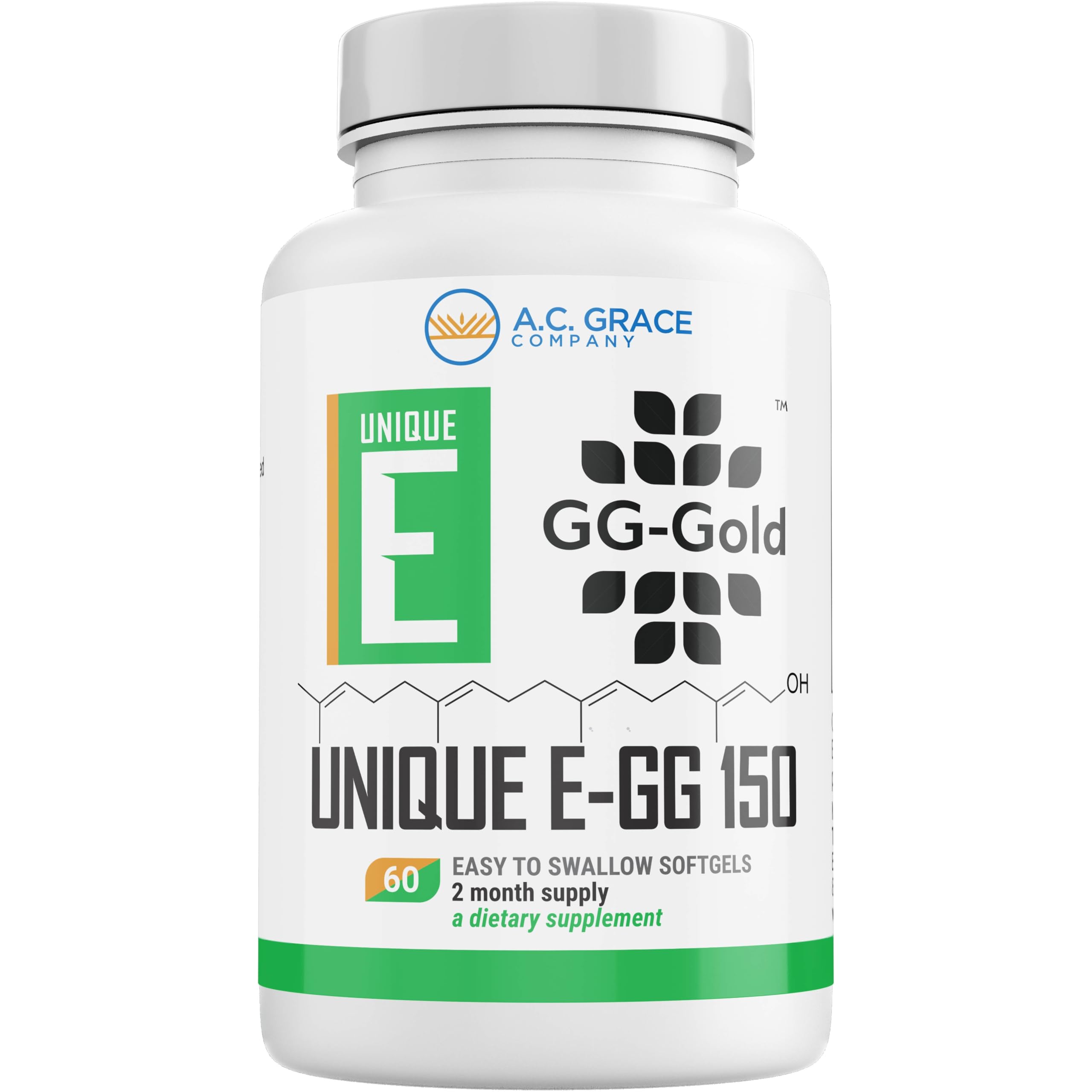 Suplemento A.c. Grace Company Unique E Gg-gold En Cápsulas Blandas De 150 Mg - Venta Internacional.