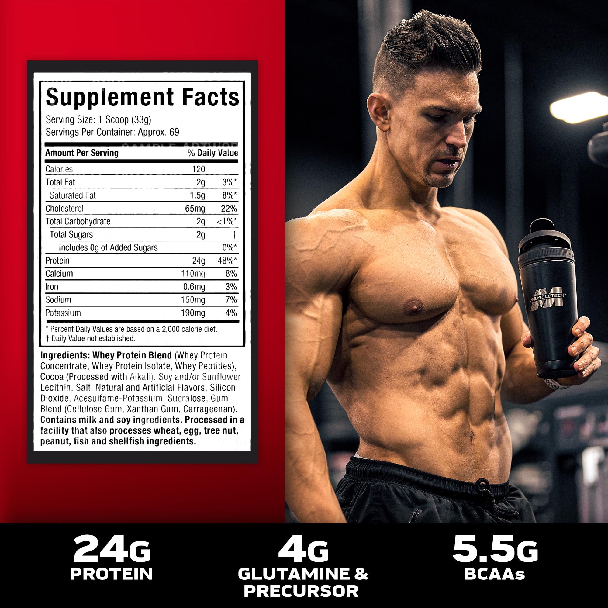 Foto 5 pulgar | Proteína En Polvo Muscletech Nitro-tech Whey Gold, 2,27 Kg, Vainilla - Venta Internacional.