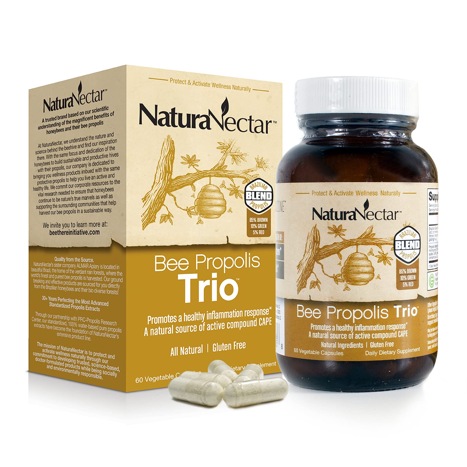 Foto 1 | Suplemento Naturanectar Trio Bee Propolis 60 Cápsulas - Venta Internacional.