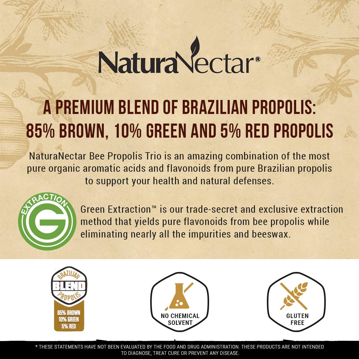 Foto 4 | Suplemento Naturanectar Trio Bee Propolis 60 Cápsulas - Venta Internacional.