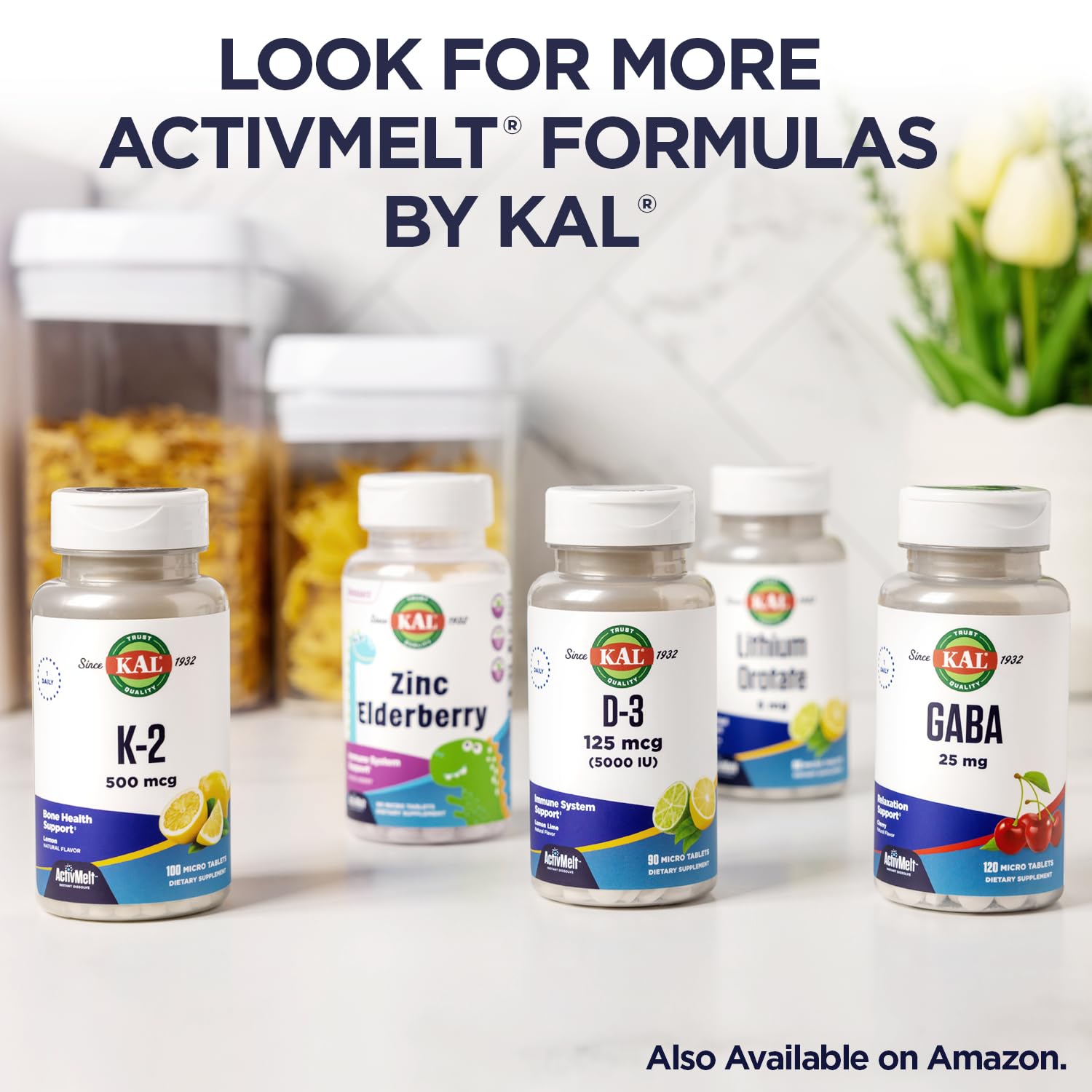 Foto 7 pulgar | Suplemento Kal L De Teanina 25 Mg Activmelt Pineapple 120 Comprimidos - Venta Internacional.