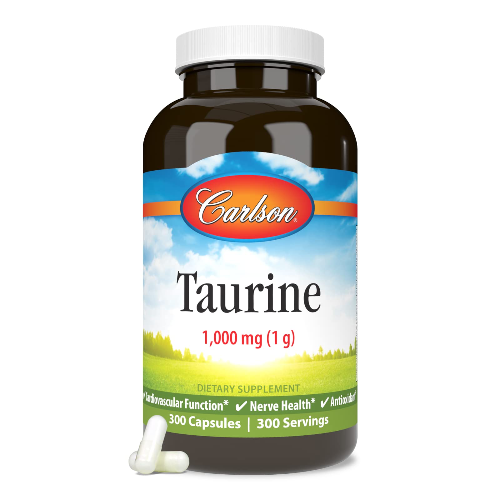 Foto 5 | Suplemento Carlson De Taurina, 1 G, 300 Cápsulas Para Nervios Y Músculos - Venta Internacional.