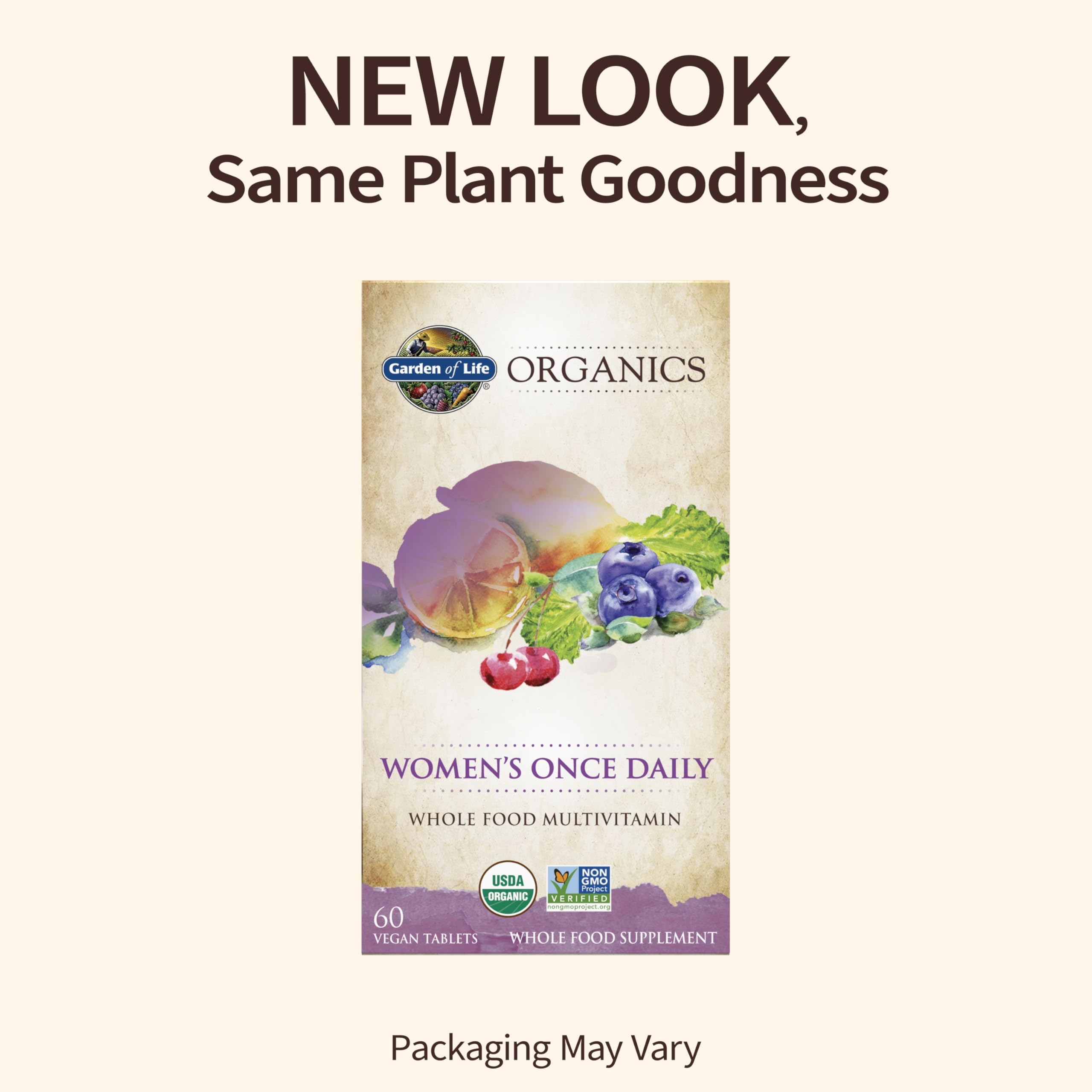 Foto 2 | Multivitamínico Garden Of Life Organics Para Mujeres Una Vez Al Día, 60 Comprimidos - Venta Internacional.