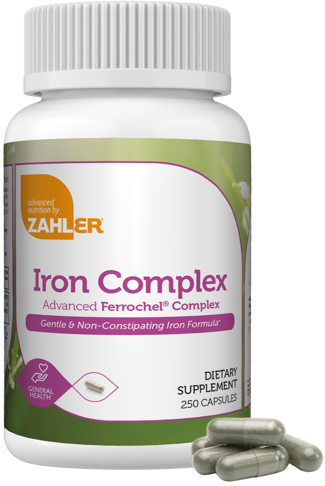 Suplemento Zahler Iron Complex 250 Cápsulas - Venta Internacional.