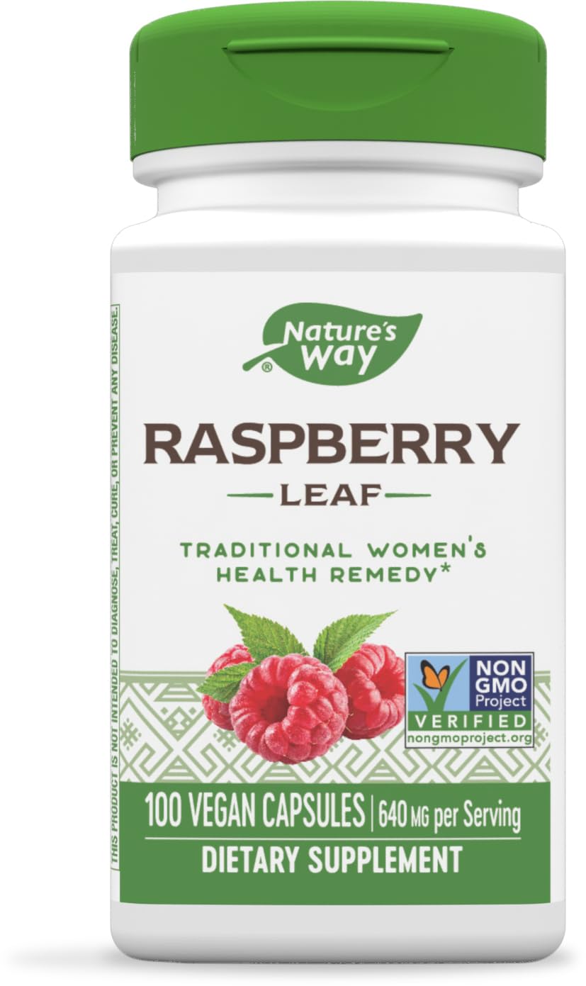 Foto 1 | Suplemento Nature's Way De Hoja De Frambuesa, 640 Mg, 100 Cápsulas Veganas - Venta Internacional.