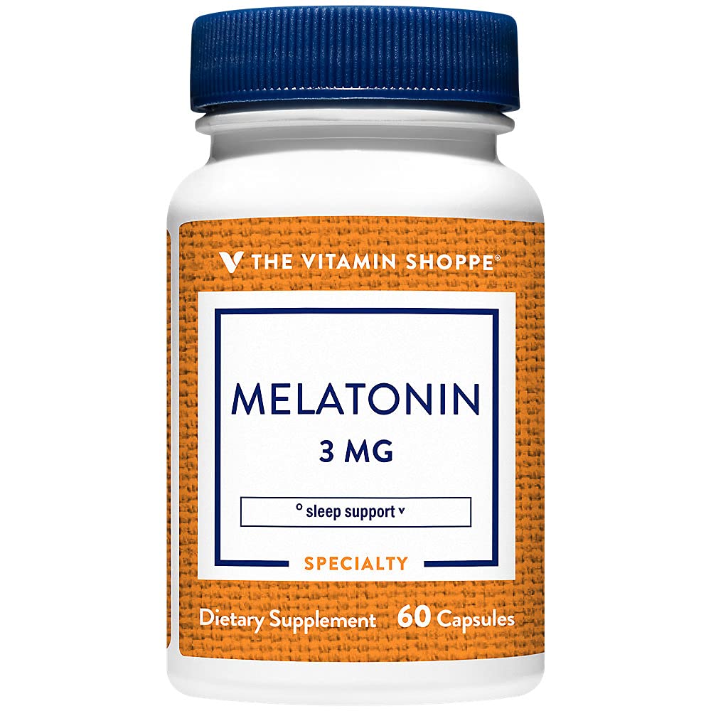 Suplemento The Vitamin Shoppe De Melatonina, 3 Mg, 60 Cápsulas - Venta Internacional.