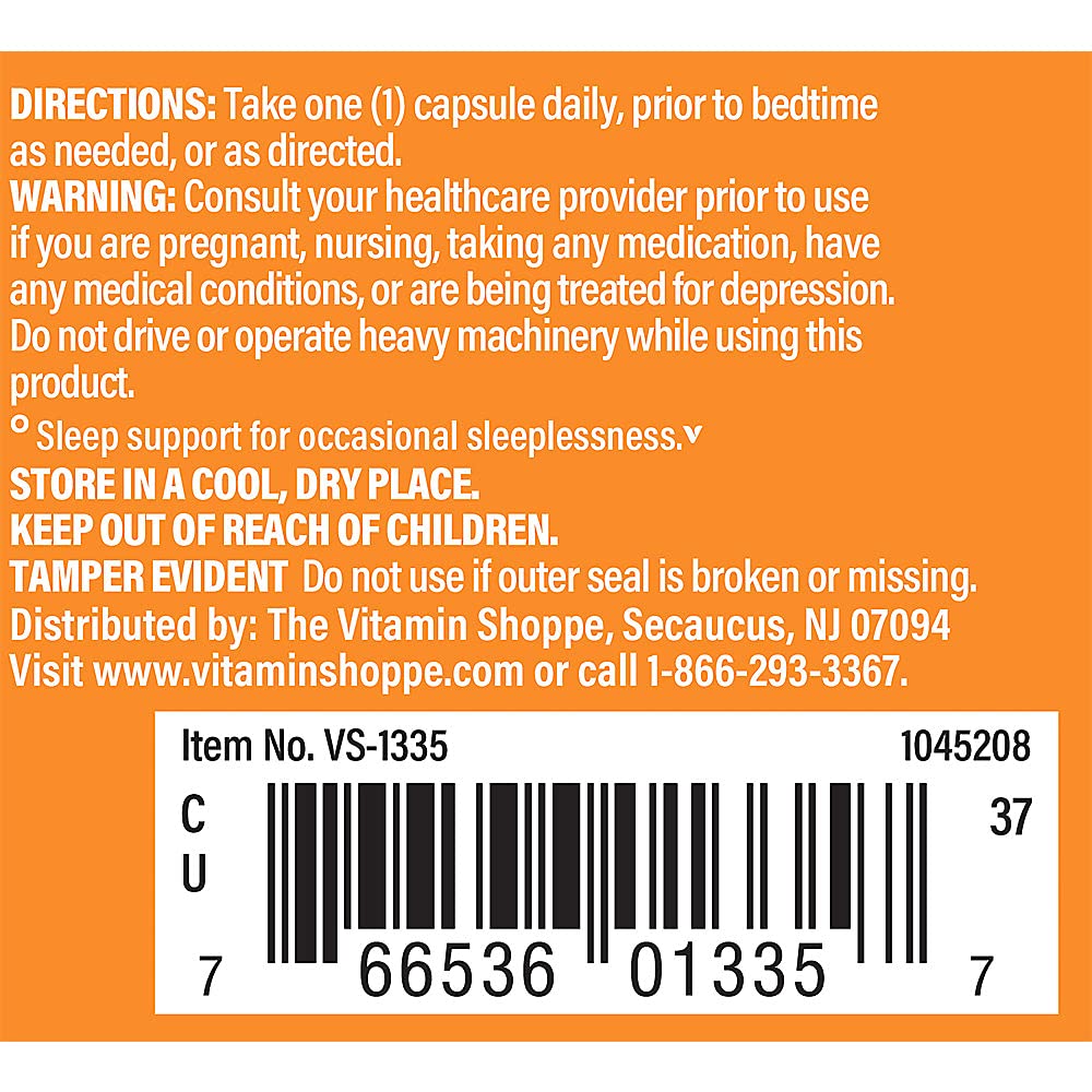 Foto 4 | Suplemento The Vitamin Shoppe De Melatonina, 3 Mg, 60 Cápsulas - Venta Internacional.