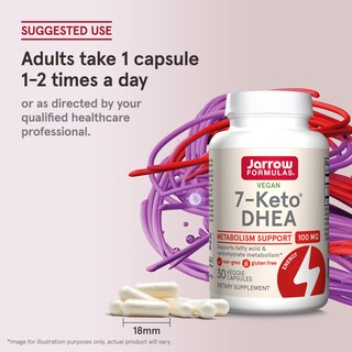 Foto 7 | Suplemento Jarrow Formulas 7-keto Dhea 100 Mg 30 Cápsulas - Venta Internacional.