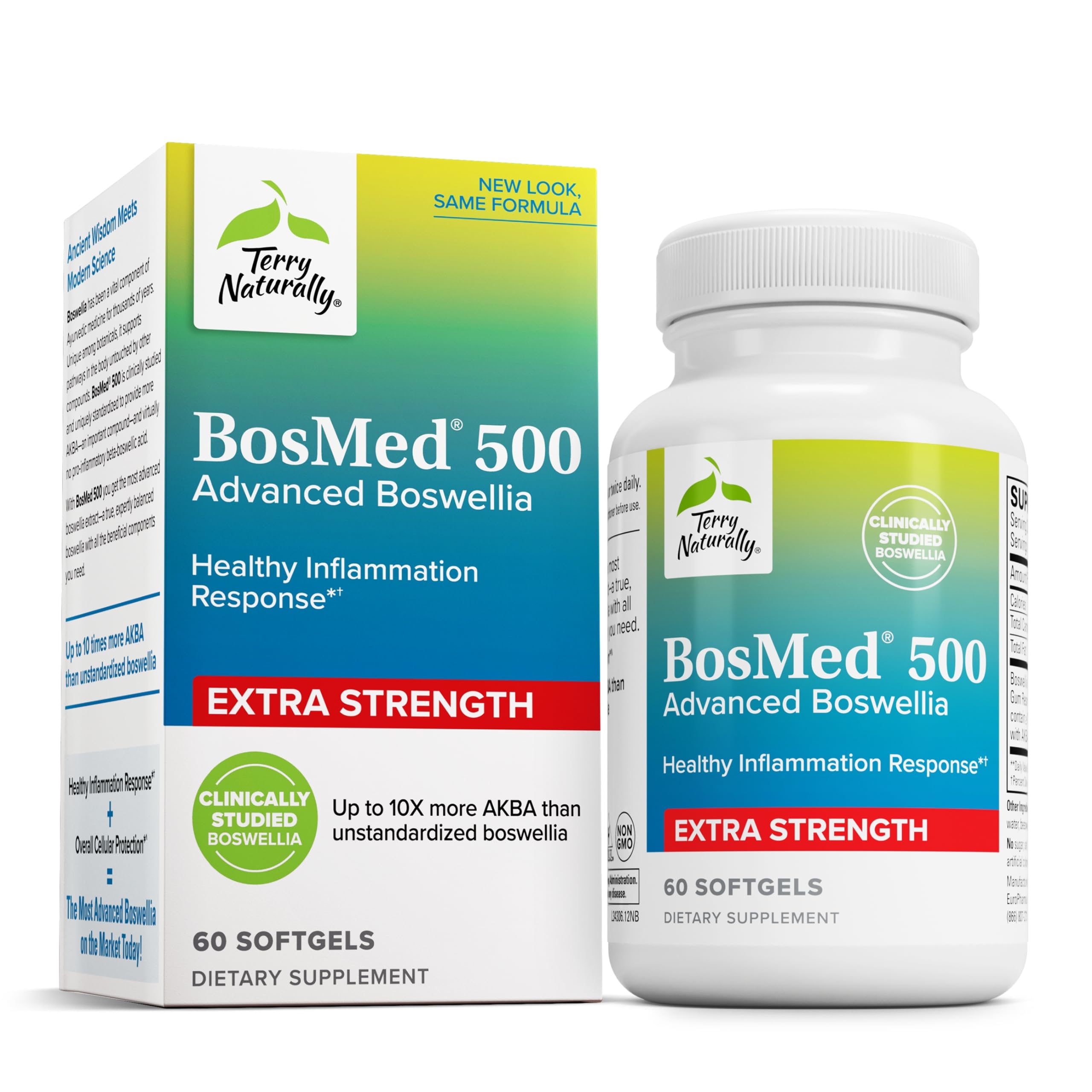 Foto 2 pulgar | Suplemento Terry Naturally Bosmed 500 Mg 60 Cápsulas Blandas - Venta Internacional.