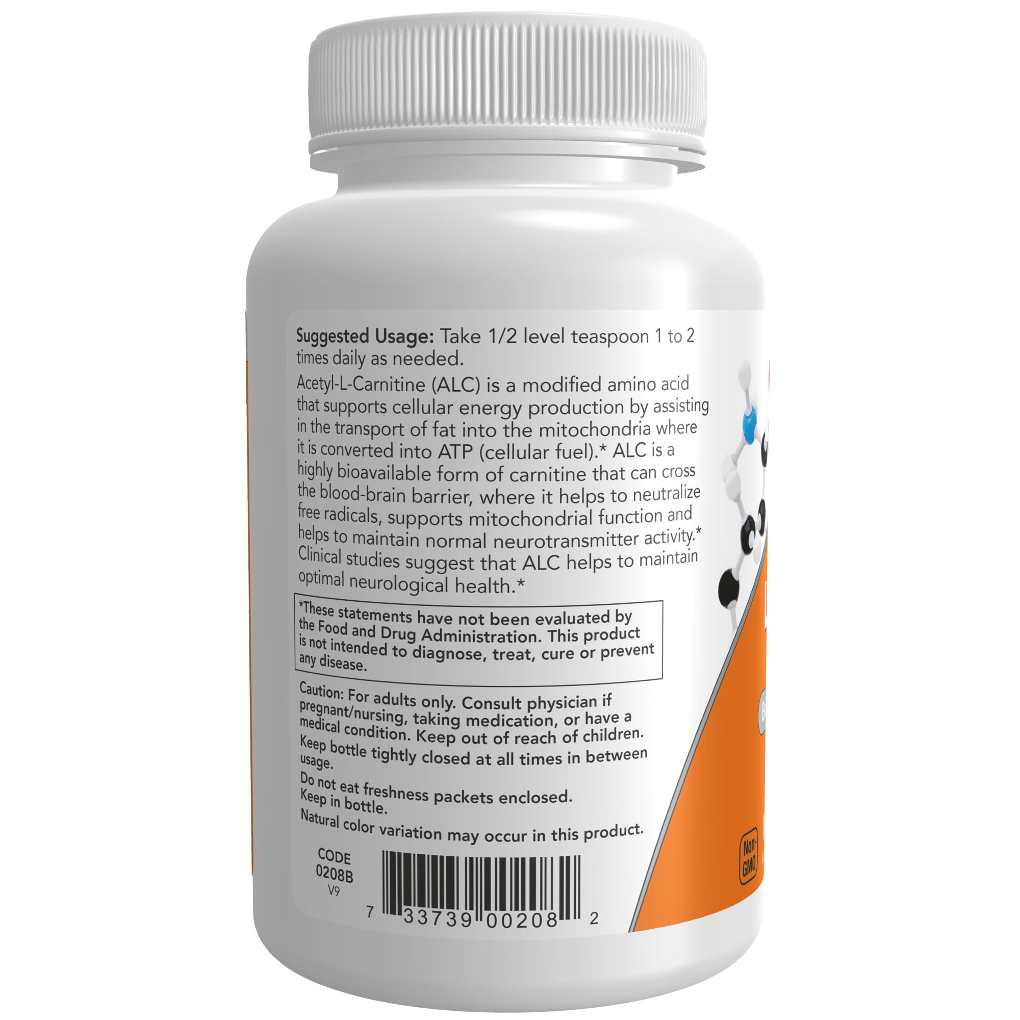 Foto 4 pulgar | Suplementos Now Foods Alc (acetil-l-carnitina) En Polvo, 90 Ml - Venta Internacional.
