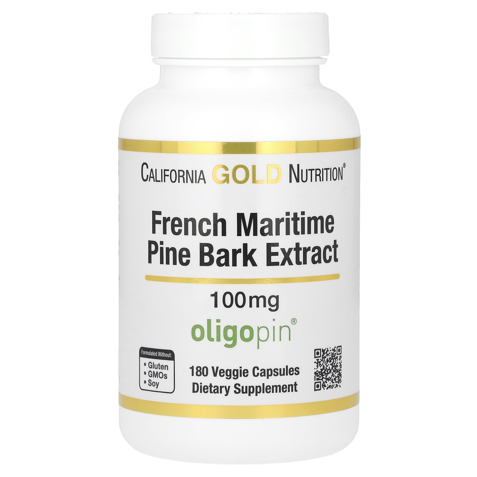 Foto 2 pulgar | Suplemento De Extracto De Corteza De Pino De California Gold Nutrition 100 Mg - Venta Internacional.