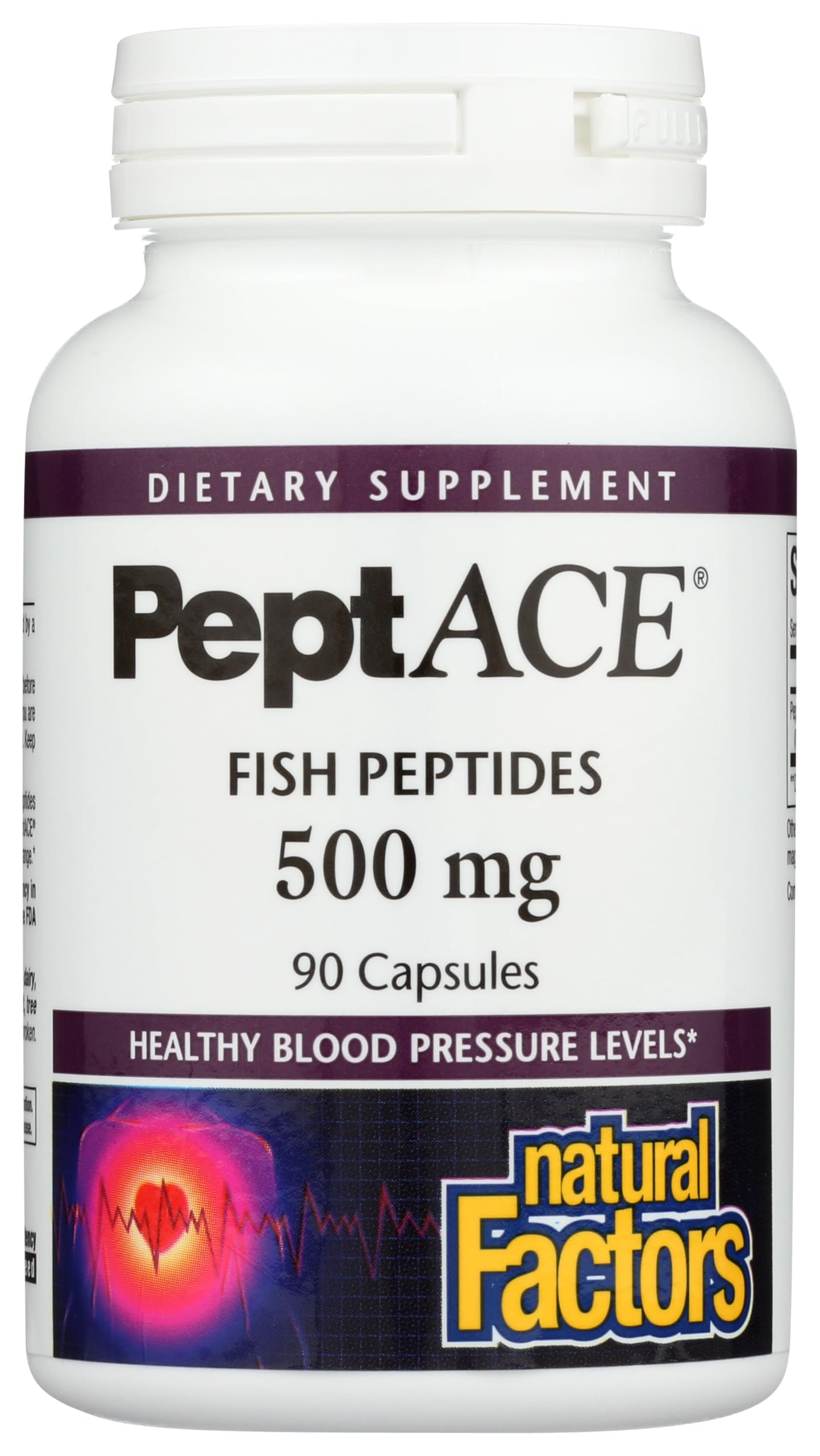 Foto 2 pulgar | Suplemento De Péptidos De Pescado Peptace De Natural Factors, 500 Mg - Venta Internacional.