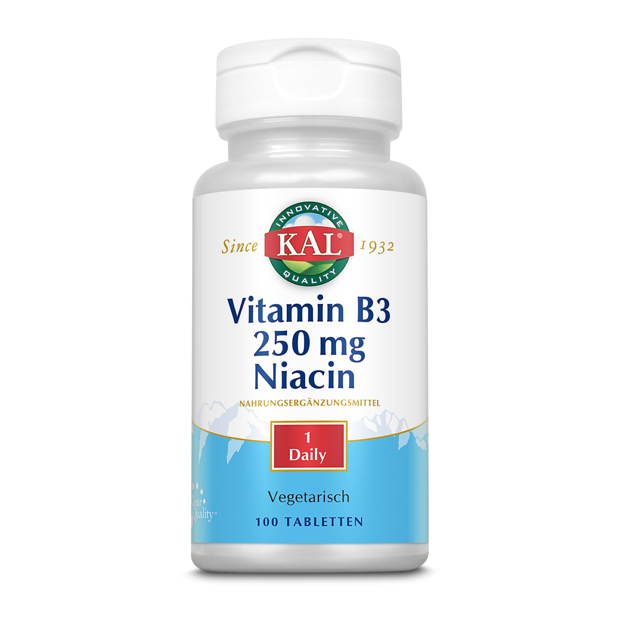 Foto 2 pulgar | Suplemento Kal En Tabletas De Niacina De 250 Mg, 100 Unidades - Venta Internacional.