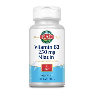Foto 1 | Suplemento Kal En Tabletas De Niacina De 250 Mg, 100 Unidades - Venta Internacional.