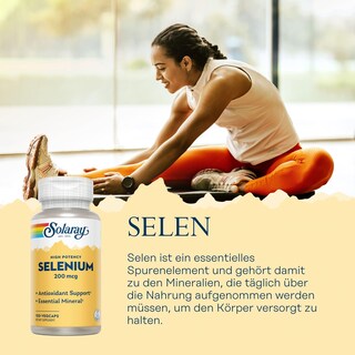 Foto 2 | Suplemento Solaray Selenio 200 Mcg De Alta Potencia 100 Cápsulas - Venta Internacional.