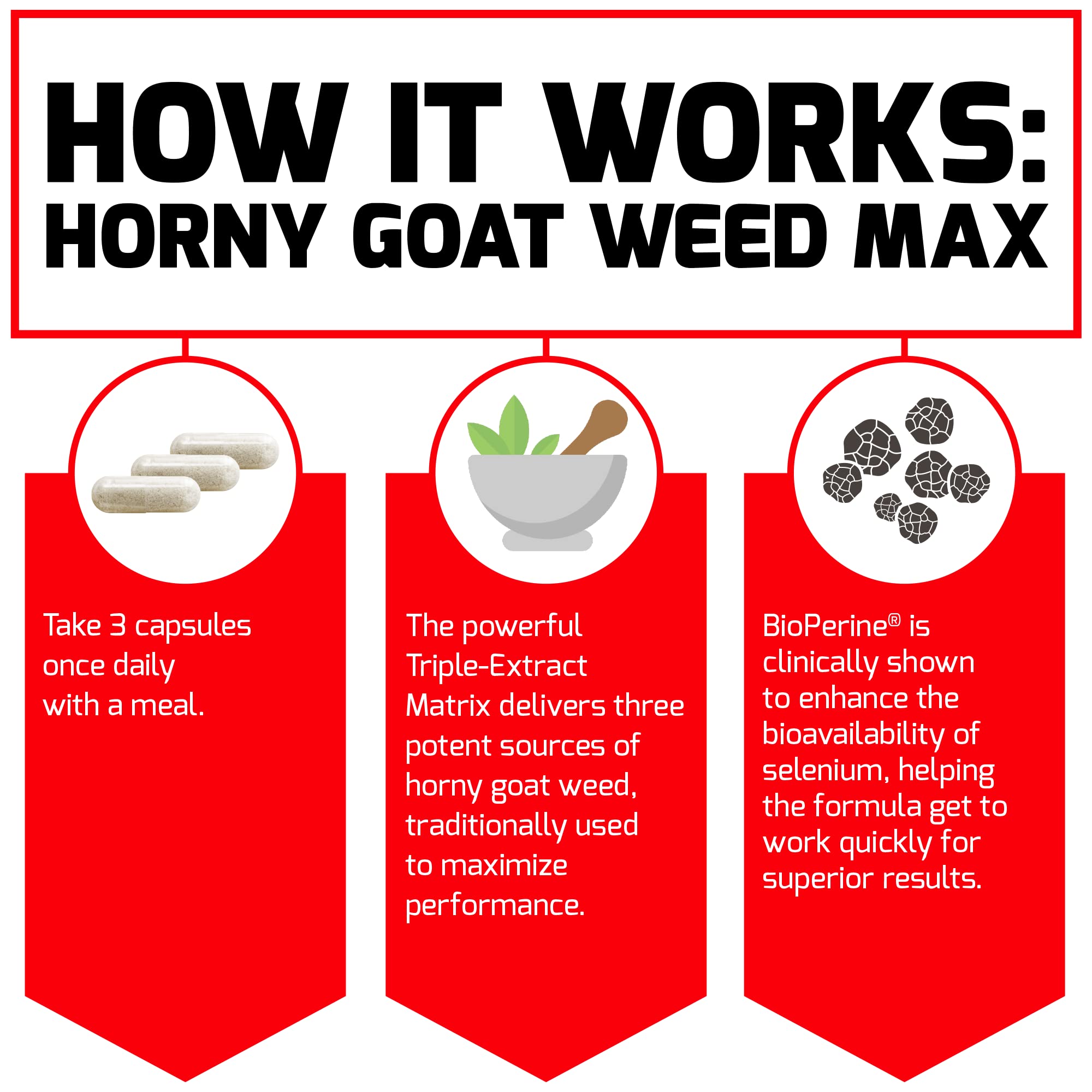 Foto 2 | Suplemento Force Factor Horny Goat Weed Max 1500 Mg 90 Cápsulas - Venta Internacional.