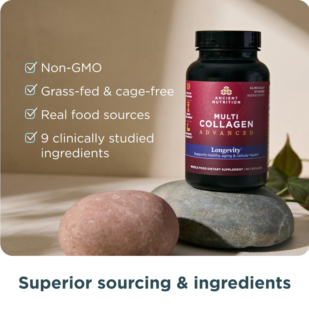 Foto 4 pulgar | Suplemento Ancient Nutrition Multi Collagen 90 Cápsulas - Venta Internacional.