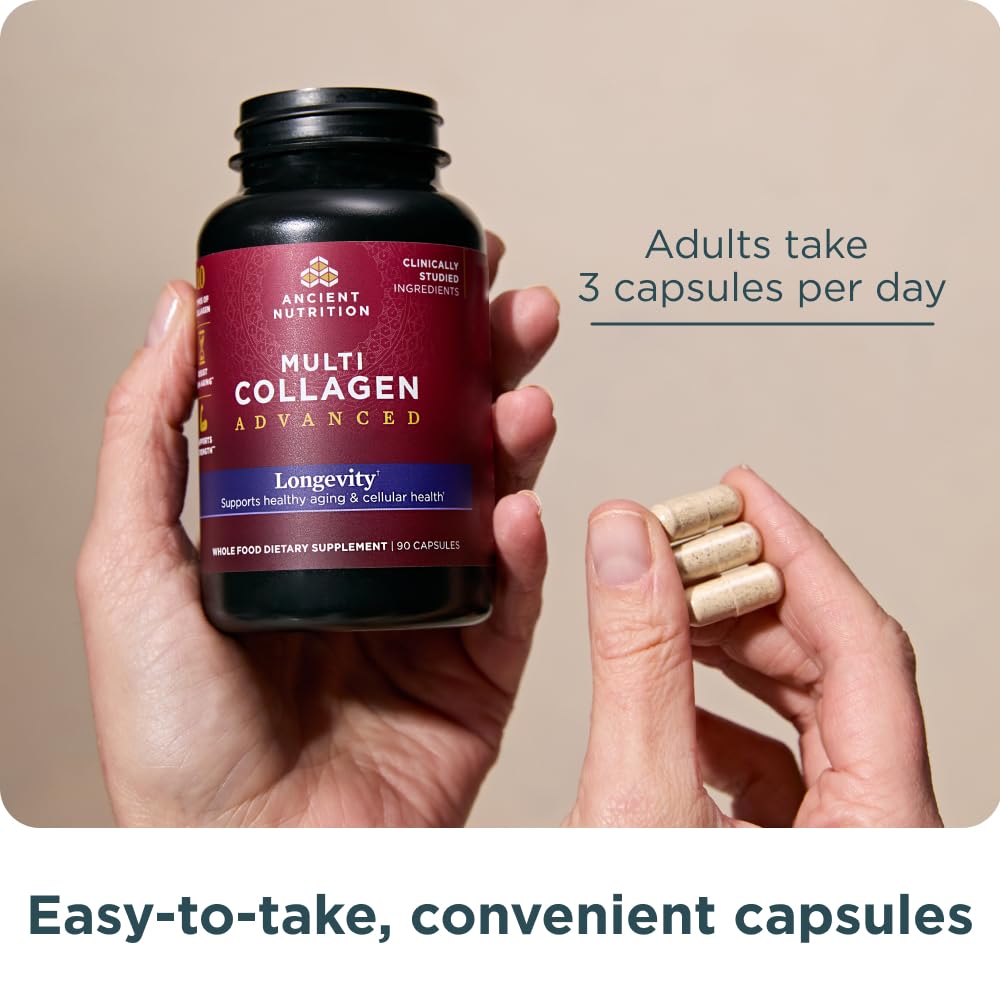 Foto 6 pulgar | Suplemento Ancient Nutrition Multi Collagen 90 Cápsulas - Venta Internacional.