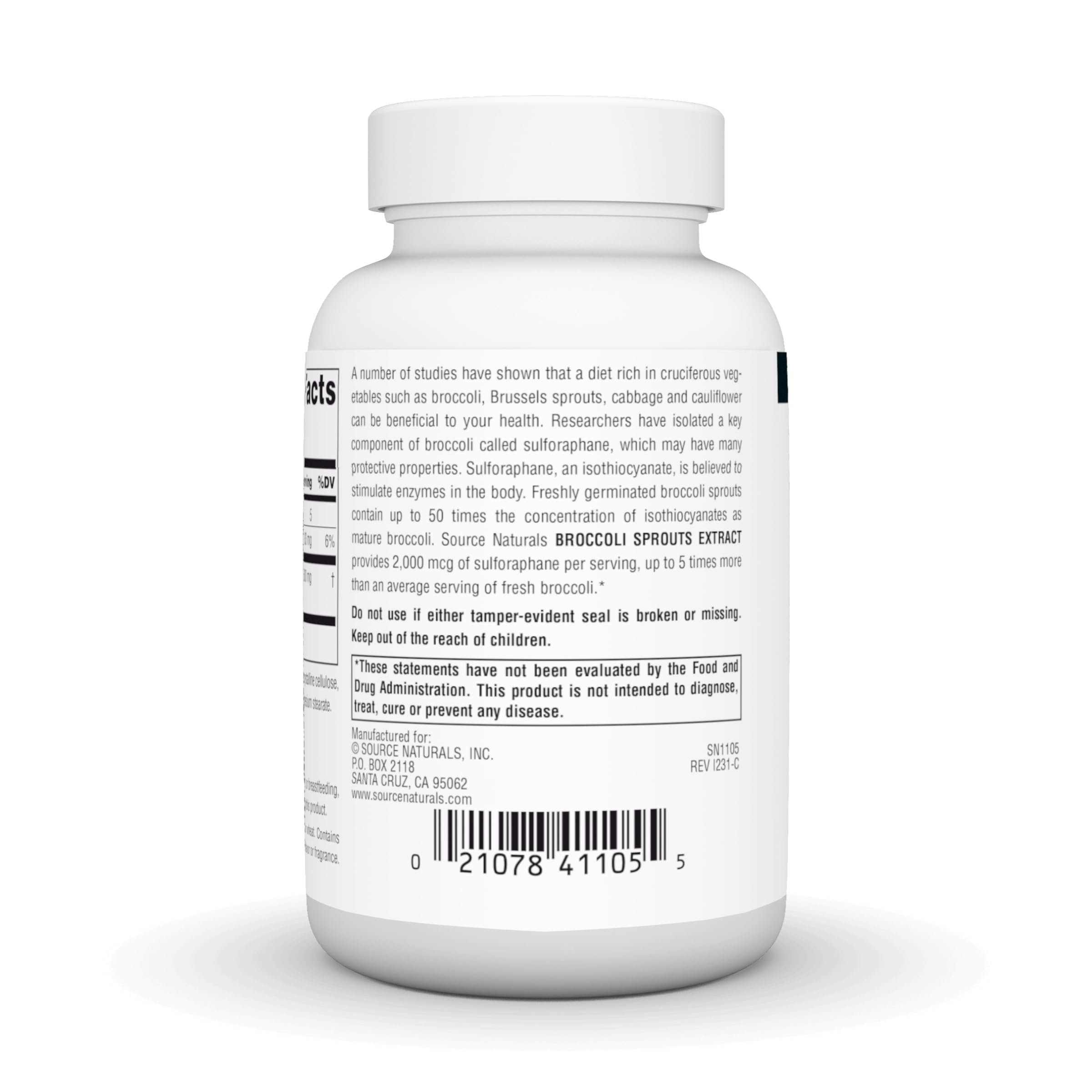 Foto 4 pulgar | Extracto De Brotes De Brócoli Supplement Source Naturals 250 Mg - Venta Internacional.