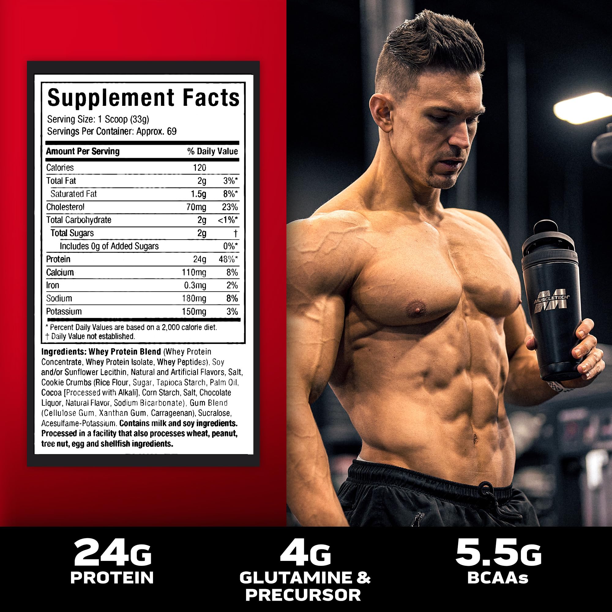 Foto 5 pulgar | Proteína En Polvo Muscletech Nitro-tech Whey Gold 2,27 Kg - Venta Internacional.