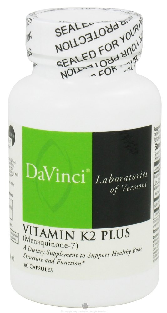 Suplemento De Vitamina K2 Más Menaquinona-7 De Davinci Labs, 60 Cápsulas - Venta Internacional.