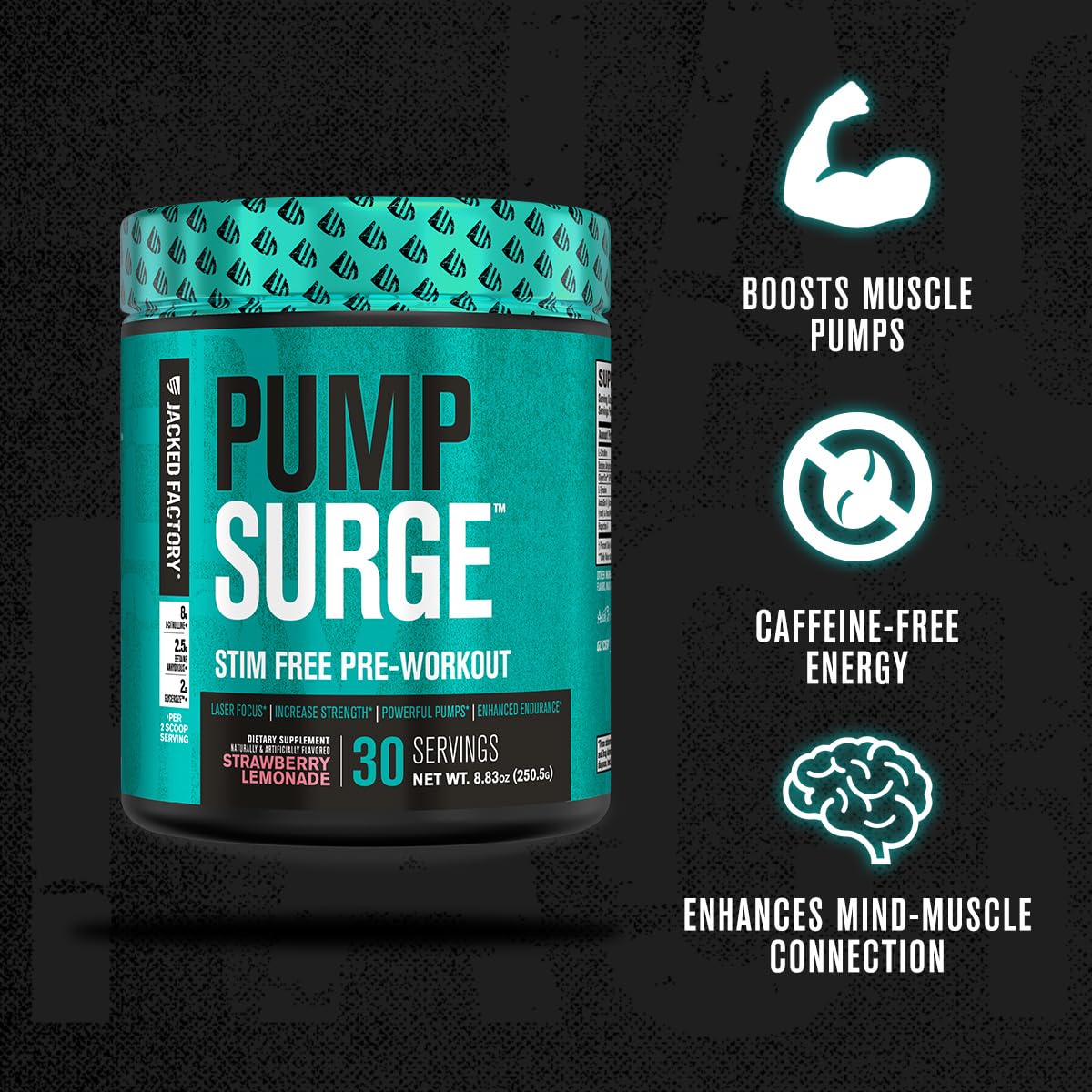 Foto 3 pulgar | Limonada De Fresa Jacked Factory Pumpsurge Antes Del Entrenamiento - Venta Internacional.