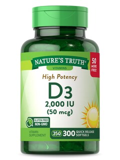Foto 1 | Suplemento De Vitamina D3 De Nature's Truth, 2000 Ui, 300 Cápsulas Blandas - Venta Internacional.