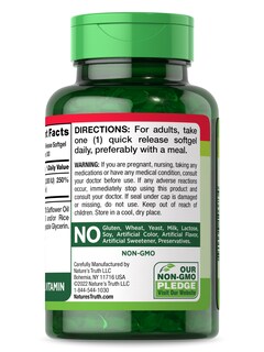 Foto 7 | Suplemento De Vitamina D3 De Nature's Truth, 2000 Ui, 300 Cápsulas Blandas - Venta Internacional.