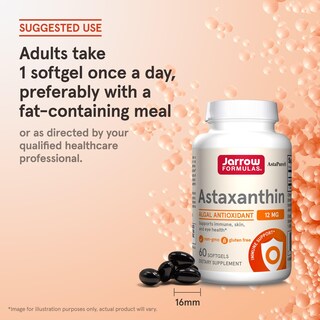 Foto 7 | Suplemento De Astaxantina Jarrow Formulas, 12 Mg, 60 Cápsulas Blandas - Venta Internacional.