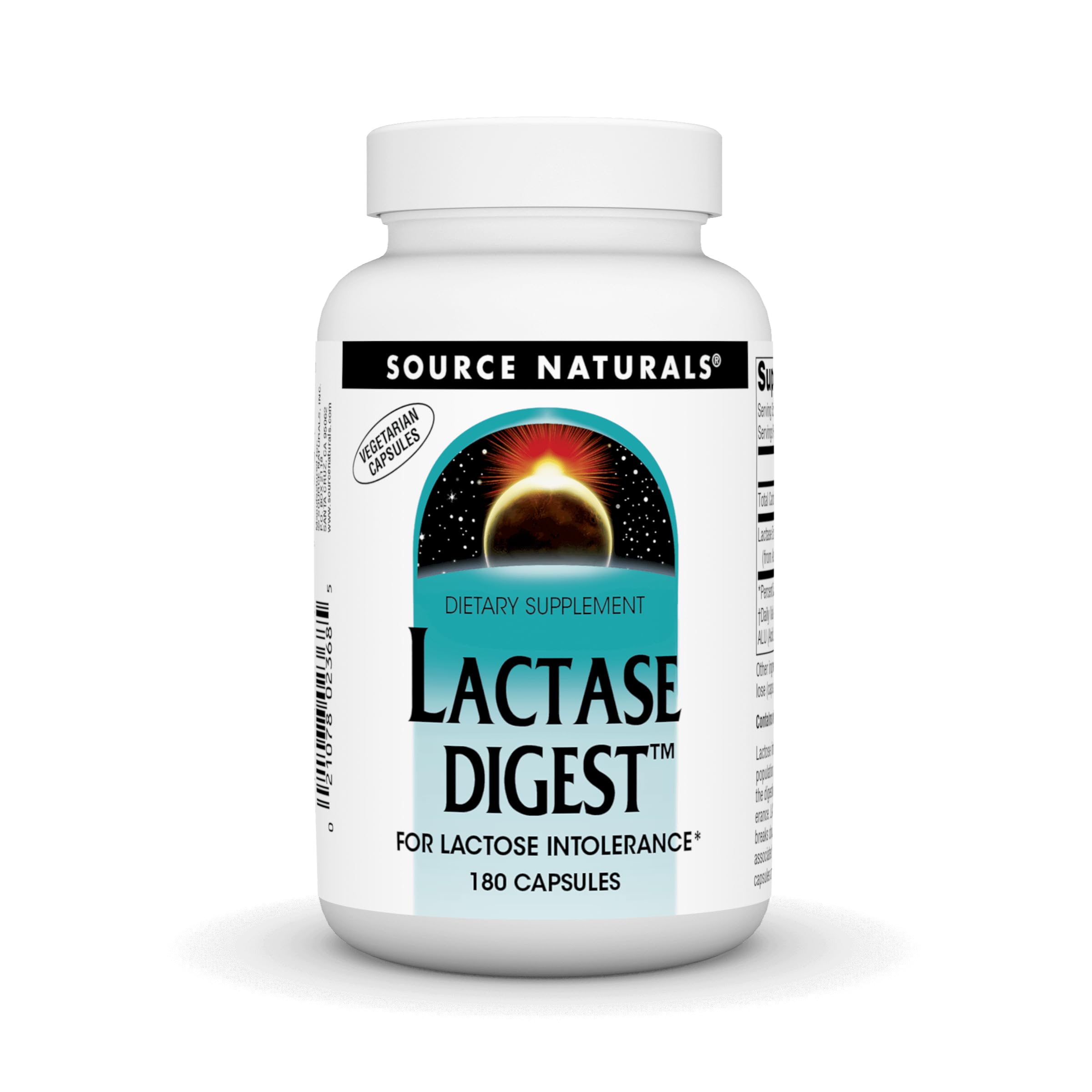Supplement Source Naturals Lactase Digest 180 Cápsulas - Venta Internacional.