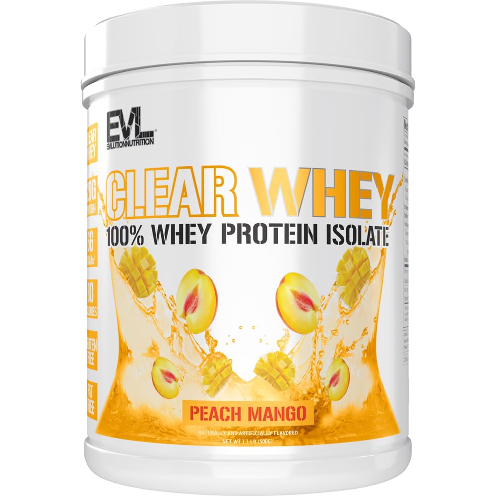 Foto 2 pulgar | Proteína En Polvo Evlution Nutrition Clear Whey Peach Mango 500 G - Venta Internacional.