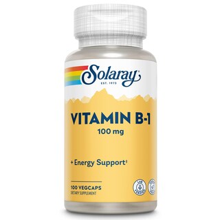 Foto 1 | Suplemento Solaray De Vitamina B-1, 100 Mg, Soporte Saludable, 100 Cápsulas Vegetales - Venta Internacional.