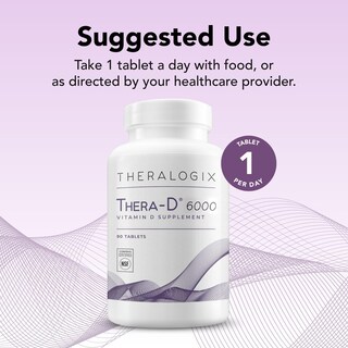 Foto 4 | Suplemento De Vitamina D Theralogix Thera-d 6000 90 Comprimidos - Venta Internacional.