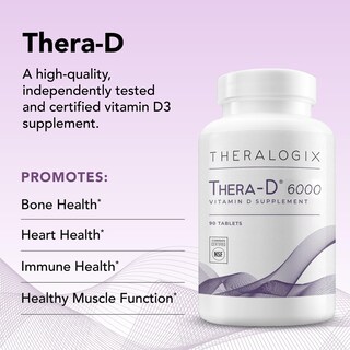 Foto 5 | Suplemento De Vitamina D Theralogix Thera-d 6000 90 Comprimidos - Venta Internacional.