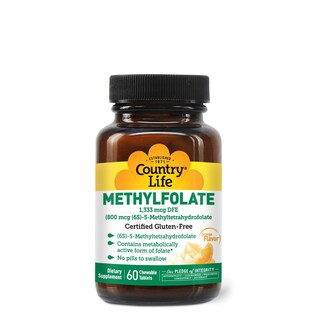 Foto 1 | Tabletas Masticables Country Life Metilfolate 60 Tabletas - Venta Internacional.