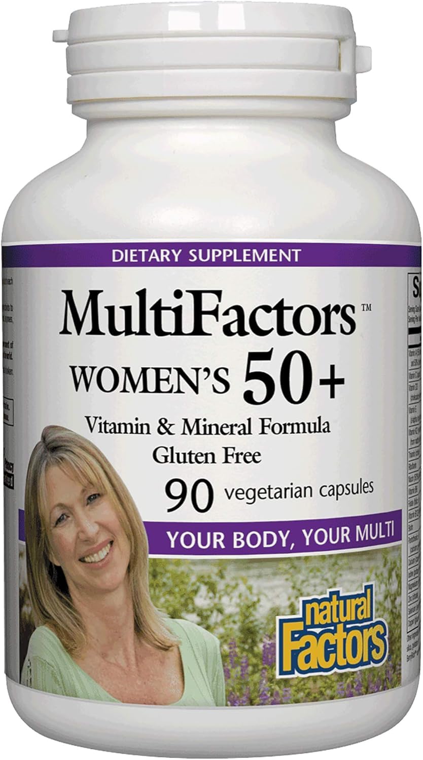 Suplemento Natural Factors Multifactors Women's 50+ 90 Cápsulas - Venta Internacional.