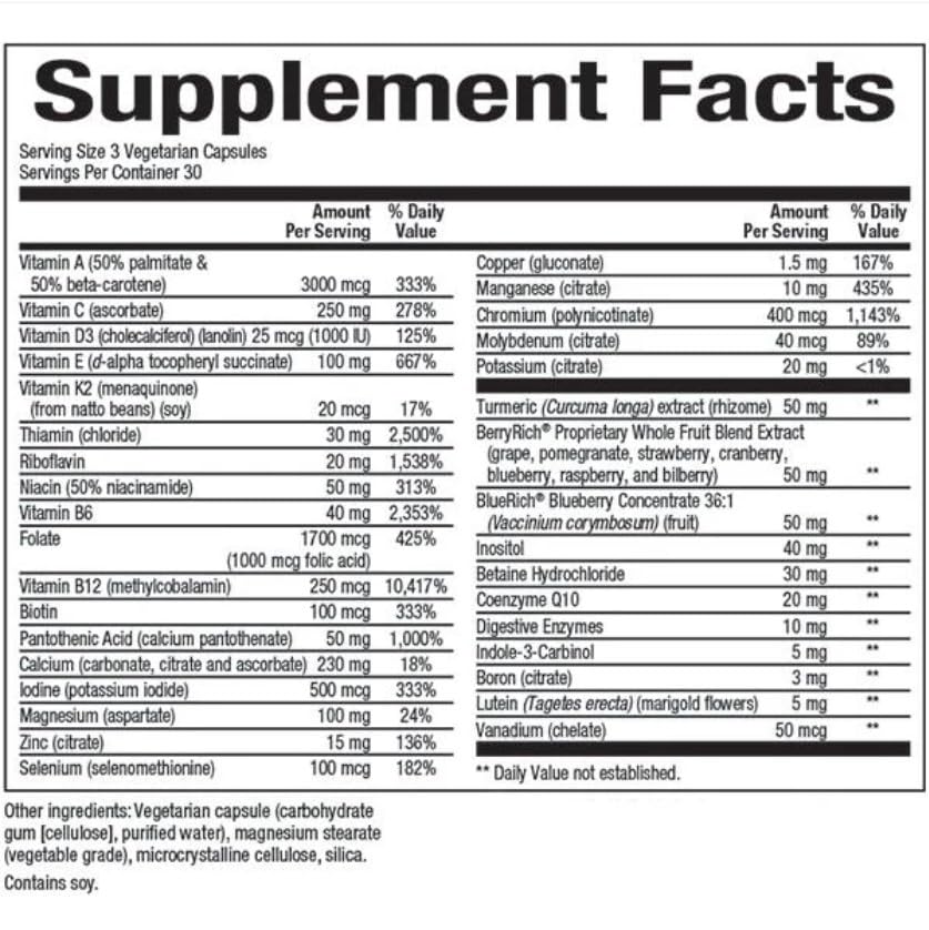 Foto 3 pulgar | Suplemento Natural Factors Multifactors Women's 50+ 90 Cápsulas - Venta Internacional.