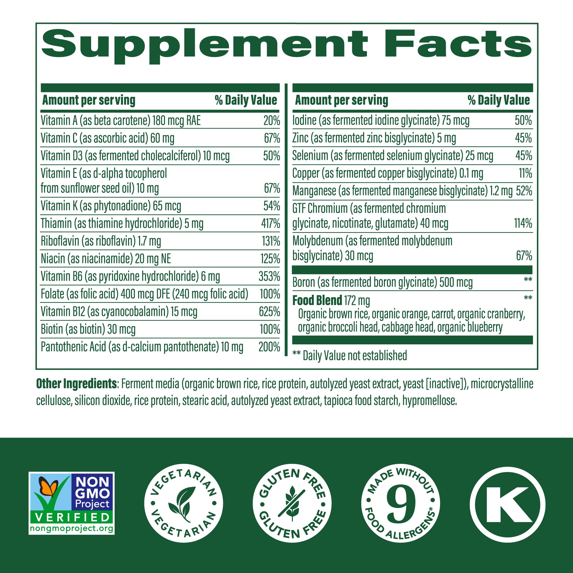 Foto 3 pulgar | Multivitamínico Megafood One Daily, Sin Hierro, 90 Comprimidos - Venta Internacional.