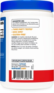 Foto 4 | Citrato De Magnesio En Polvo Nutricost Fruit Punch 500 G - Venta Internacional.
