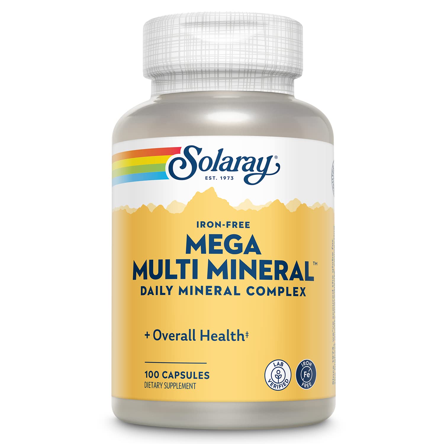 Foto 2 pulgar | Suplemento Solaray Mega Multi Mineral Sin Hierro 100 Cápsulas - Venta Internacional.