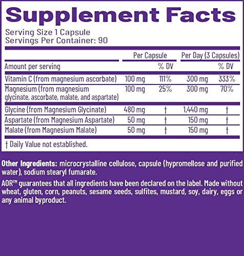 Foto 5 pulgar | Suplemento Dietético Aor Advanced Magnesium Complex 90 Cápsulas - Venta Internacional.
