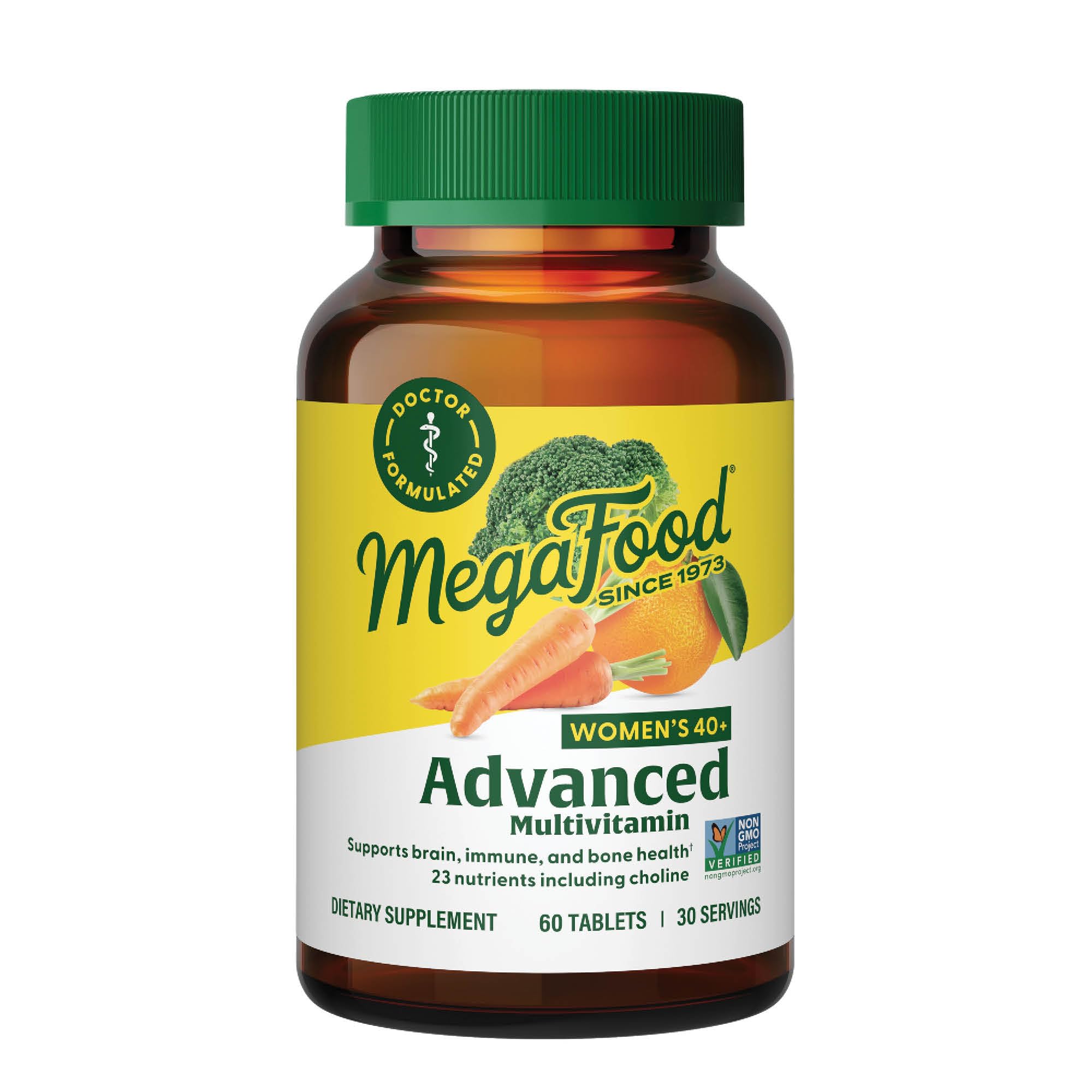 Multivitamínico Megafood Women's 40+ Advanced 60 Comprimidos - Venta Internacional.