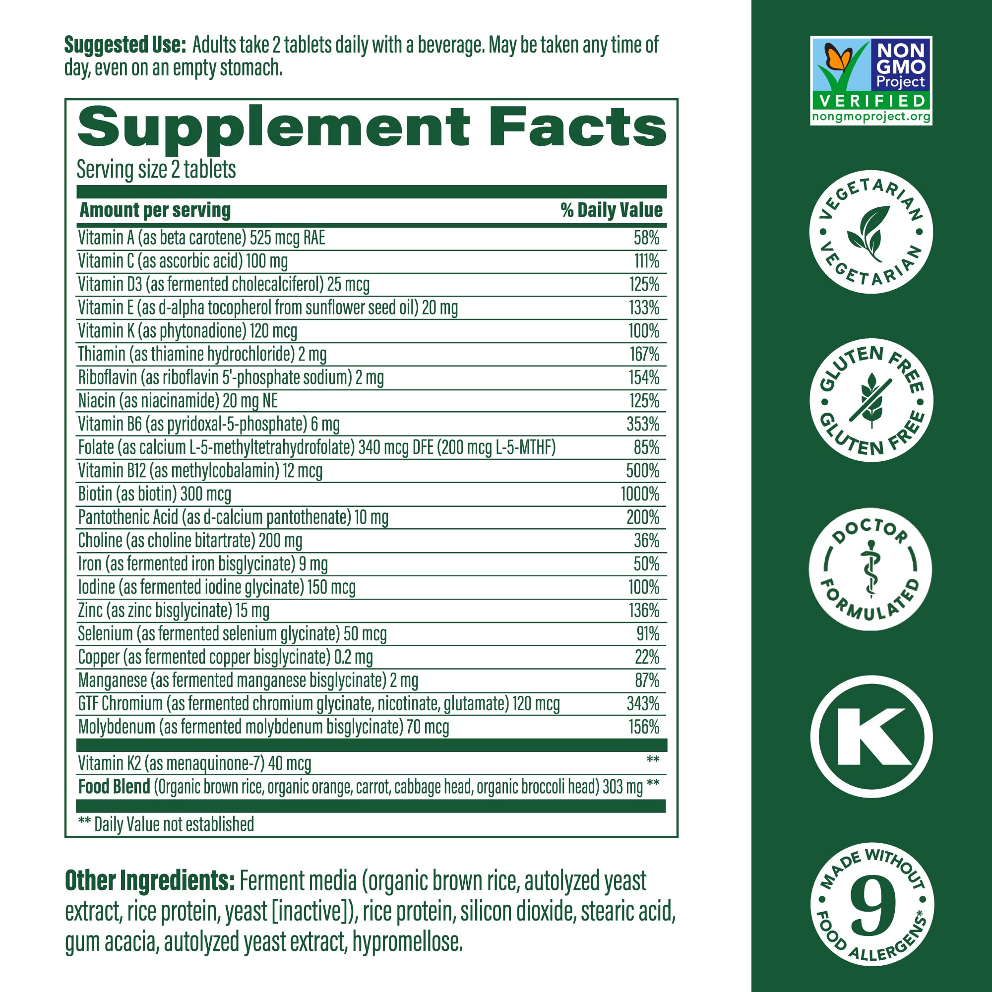 Foto 3 pulgar | Multivitamínico Megafood Women's 40+ Advanced 60 Comprimidos - Venta Internacional.