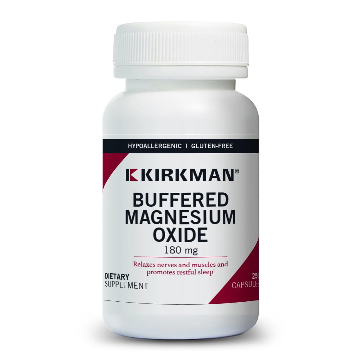 Suplemento Kirkman De Óxido De Magnesio Tamponado 180 Mg 250 Cápsulas - Venta Internacional.