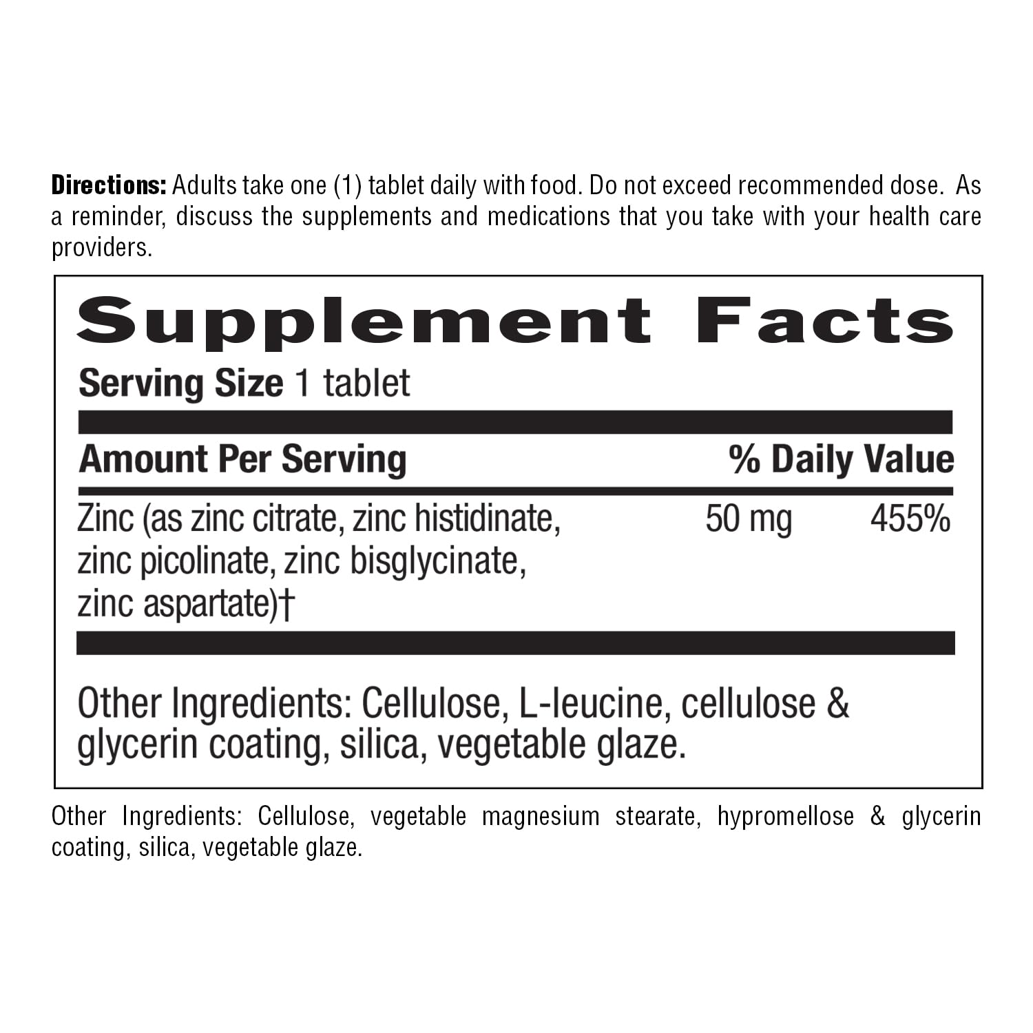 Foto 4 pulgar | Suplementos De Zinc Country Life Target-mins 50 Mg 180 Comprimidos - Venta Internacional.